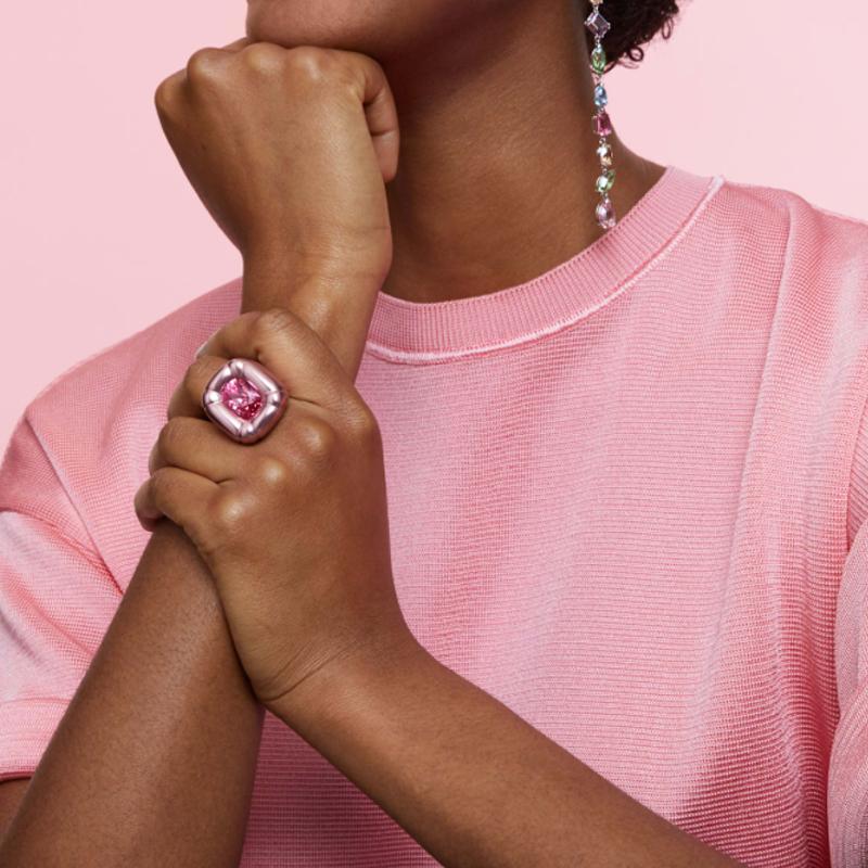 Swarovski Bague Cristal Cocktail Dulcis pour Femmes Rose 5610803