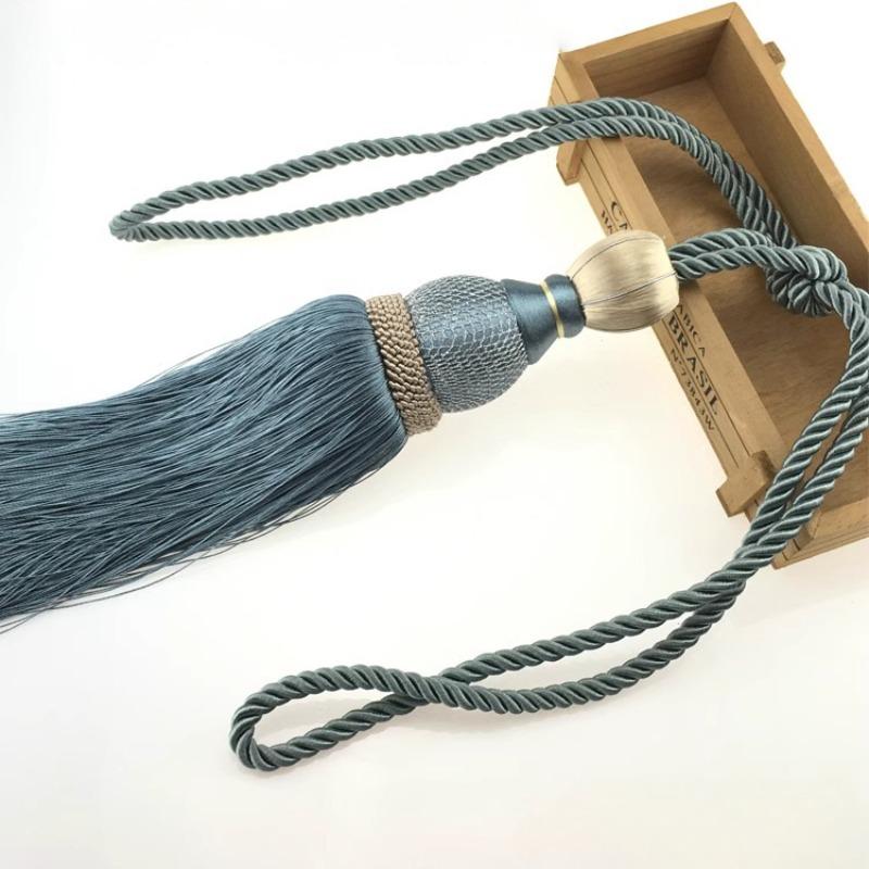 

Галстуки для штор Золотая проволока Теннисные шторы Подвесные шары Подвесные шары Веревка Галстук-кисточка Шары 1PC