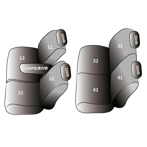 Seatflex Seat Cover All Seats Fit Nissan Lukes B44A/B45A/B47A/B48A and Mitsubishi EK Space B34A/B35A/B37A/B38A Line Premium Q0-MI3C10-U