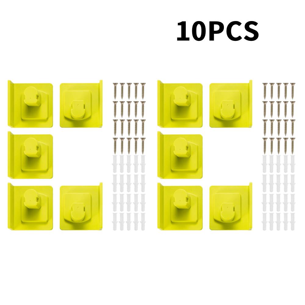 5-20 ks Nástěnný úložný stojan na stroje pro držák baterií Ryobi 18V Lithium Heavy Duty Závěs na elektrické nářadí do dílny a garáže