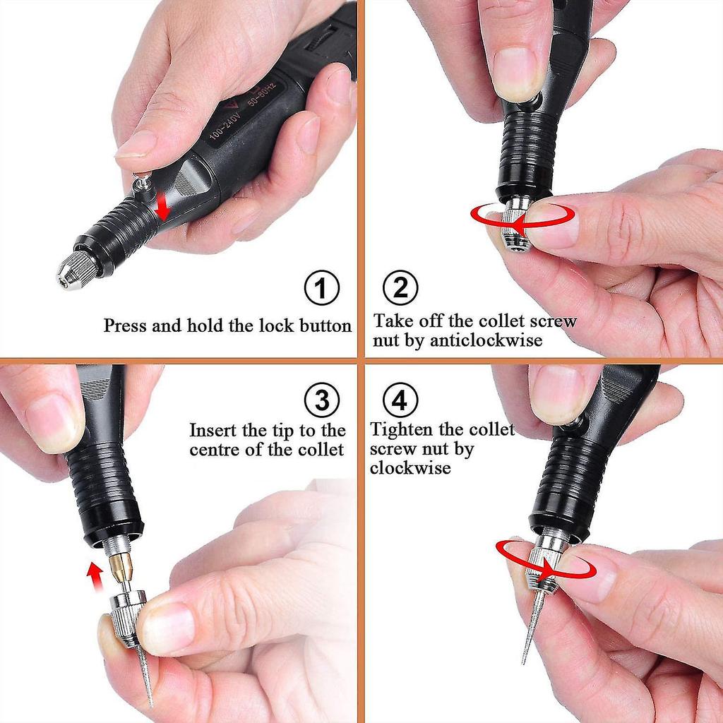 Electric Engraving Tool Kit 108-Piece Multifunctional DIY Rotary Etching Pen