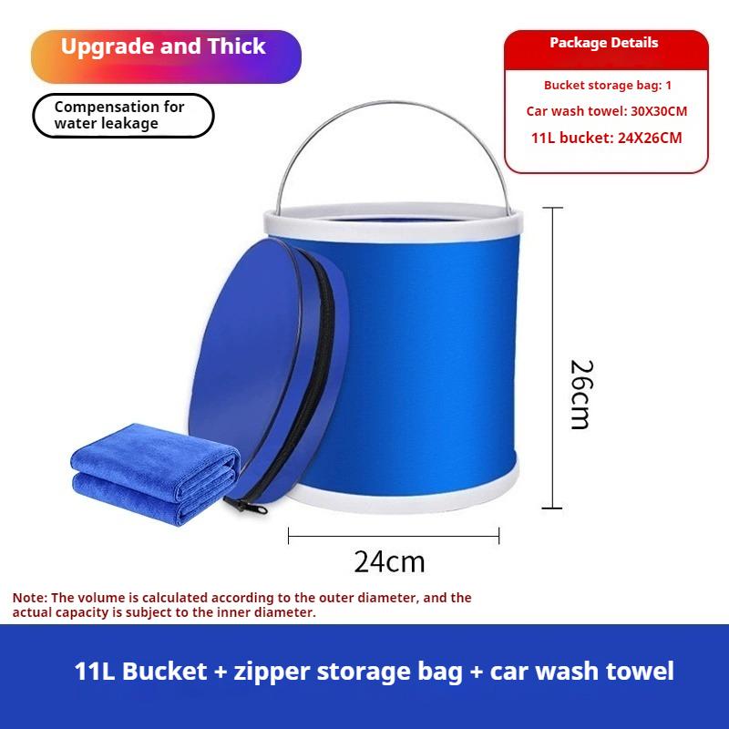 Sac à Eau Portable Étanche 9L 11L Seau Pliant Récipient de Stockage d'Eau Sacs de Transport Pour Pêche Camping Randonnée