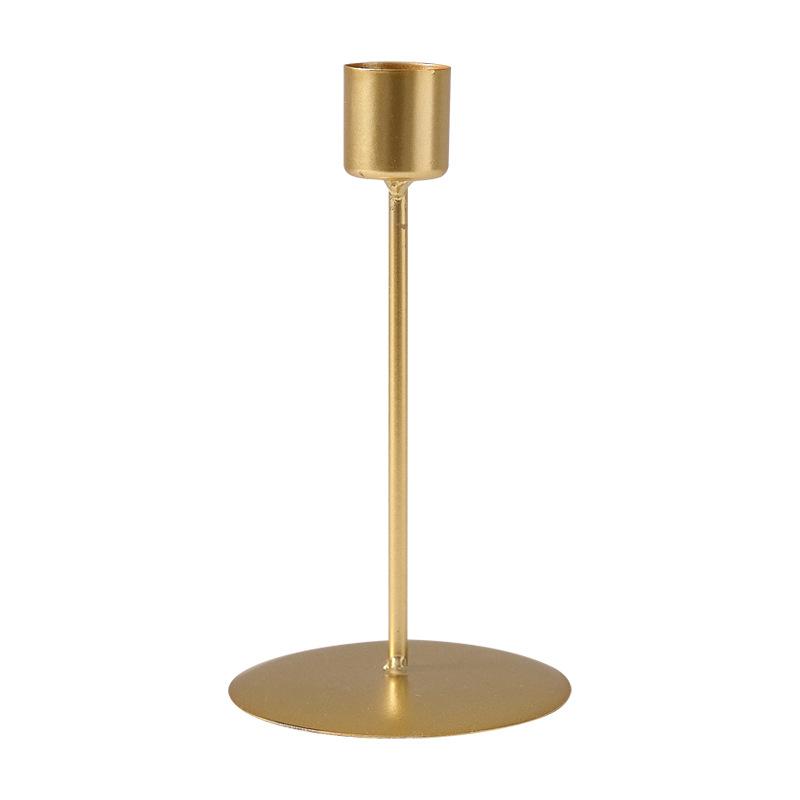 1pc Candlestick Crafts Simple Nordic Desk Candle Ornament Candle Holder for Dining Room Thanksgiving Wedding Festivals Gift