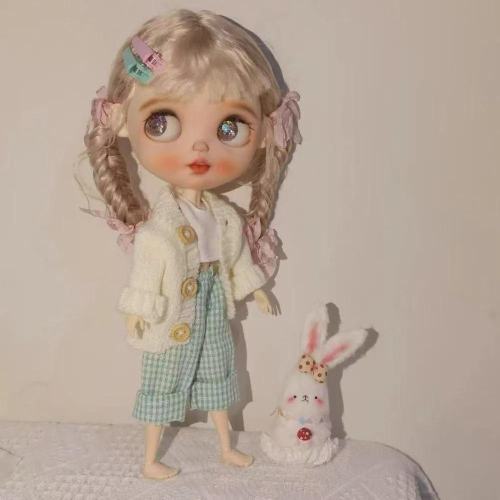 Fashion 1/6 Blythe Doll Clothes Sweater Set Barbir Doll Replace Clothes Ob24 Doll Outfit Accessories No Socks