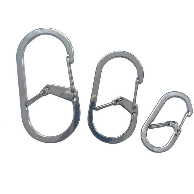 Heavy Type Stainless Steel G Shape Carabiner Clip Quickly Release Fastener Clip for Outdoor Camping Hiking
