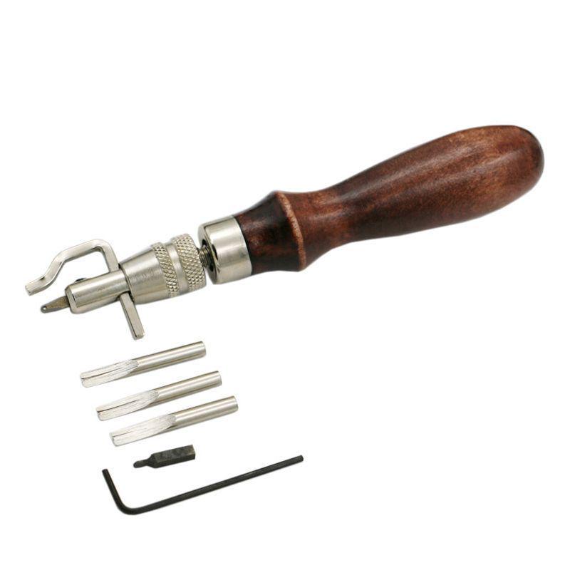 7-in-1 DIY Leather Surface Processor: Trimmer, Edger, Crimper, Groover