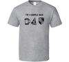 Porsche Simple Man Beer Pizza Car Logo Driving Fan Unisex T-Shirt