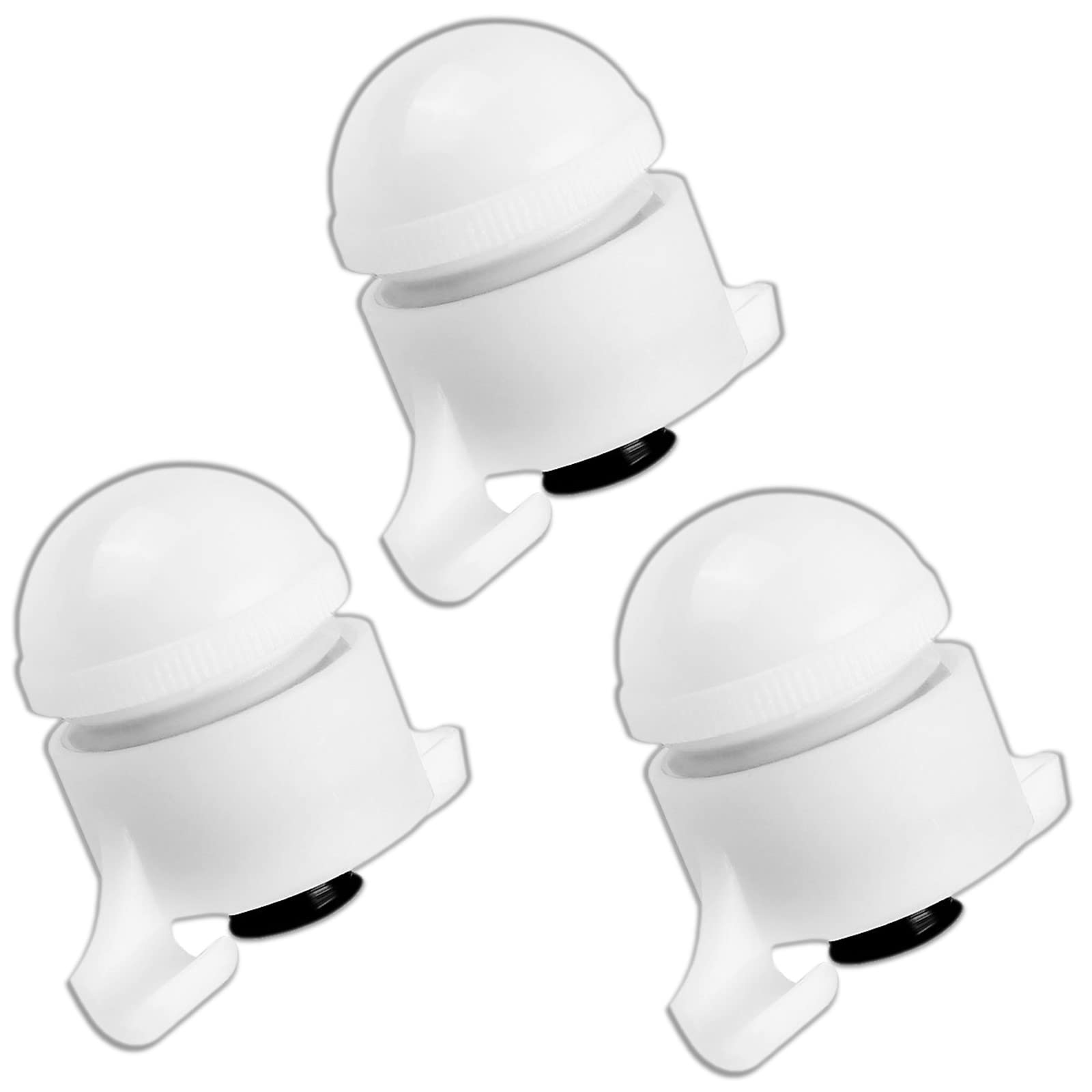 Rubonarie Светящийся кончик удочки с датчиком удара Рыболовная сигнализация Набор из 3 шт. (белый)