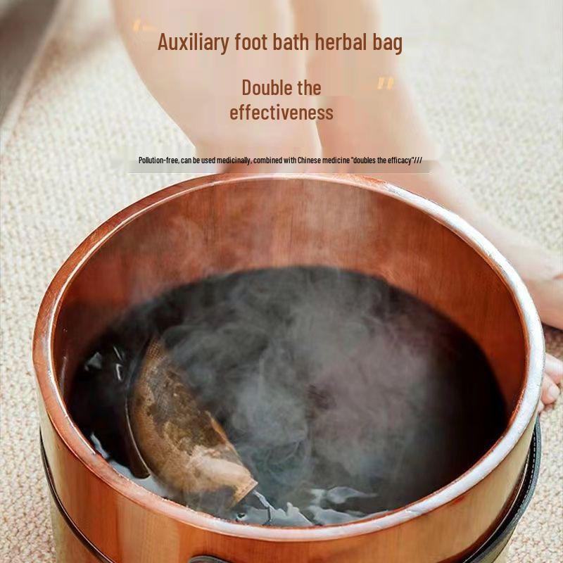 Draagbare Voetenbad Houten Emmer van Cederhout - Voetenbadkuip van Massief Hout