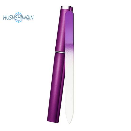 

Пилочка для ногтей из искусственного хрусталя — непористая, прочная, многоразовая маникюрная пилка с ярким дизайном для здоровых ногтей фиолетовый