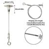 New Stainless Steel Wire Rope Adjustable With Locking Retractable Fastening Suspension Lanyard