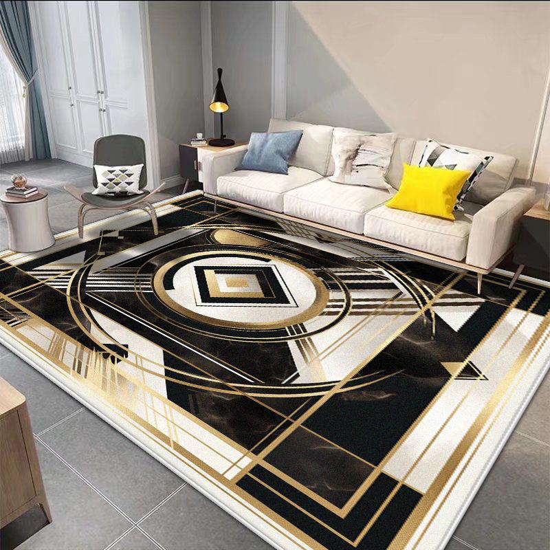Easy Clean Light Luxury Rugs Living Room Decoration Washable Bedroom Cloakroom Non-slip Floor Mats Hotel Lobby Sofa Area Carpets