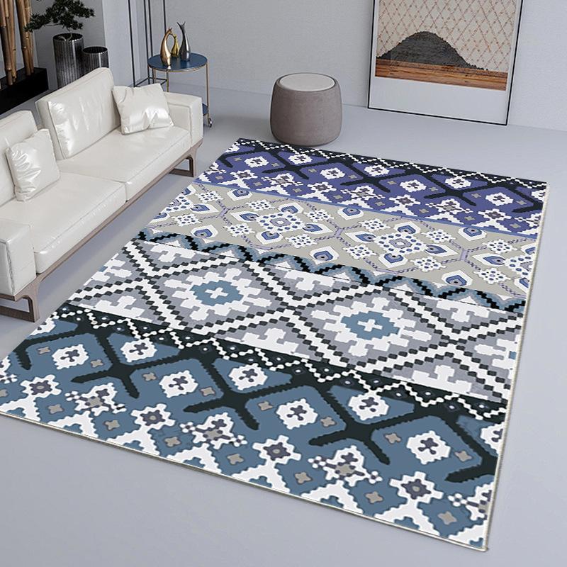 Moroccan Style Carpet Home Washable Foldable Living Room Bedroom Bedside Tea Table Carpet