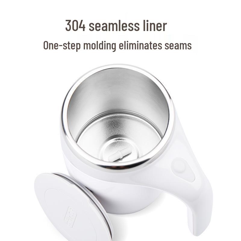 Electric Self-Stirring 304 Stainless Steel Coffee Mug