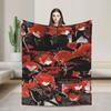 Genshin Impact Diluc Game  Flannel Blankets  Soft Throw Blanket for Outdoor Picnic Novelty Bedspread Sofa Bed Cover