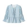 Spring 25 Styles: Women's European & American Plaid Print Shirt with French Flair