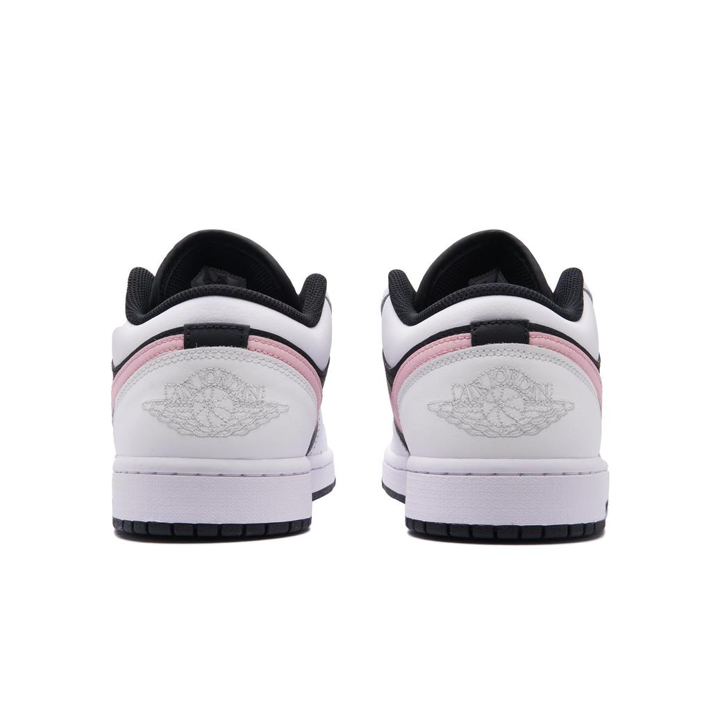 Jordan Air Jordan 1 Slip Resistant Abrasion Resistant Low top Vintage Basketball Shoes Unisex Black Pink 553558-172(Team734-)