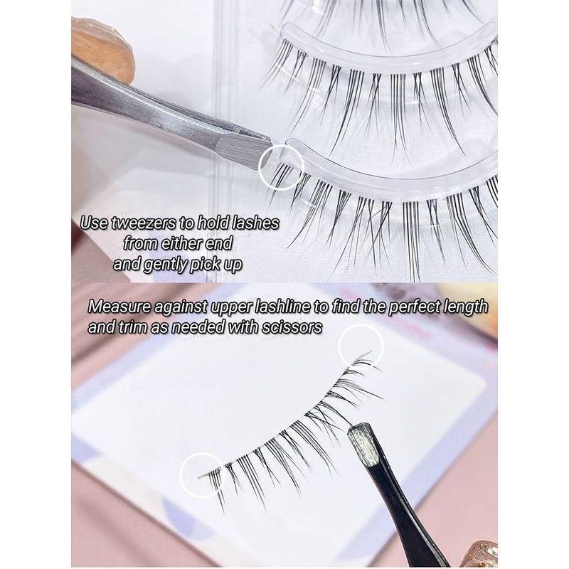 Mogugu - Set mit 5 Paar: Natürliche, zarte künstliche Wimpern