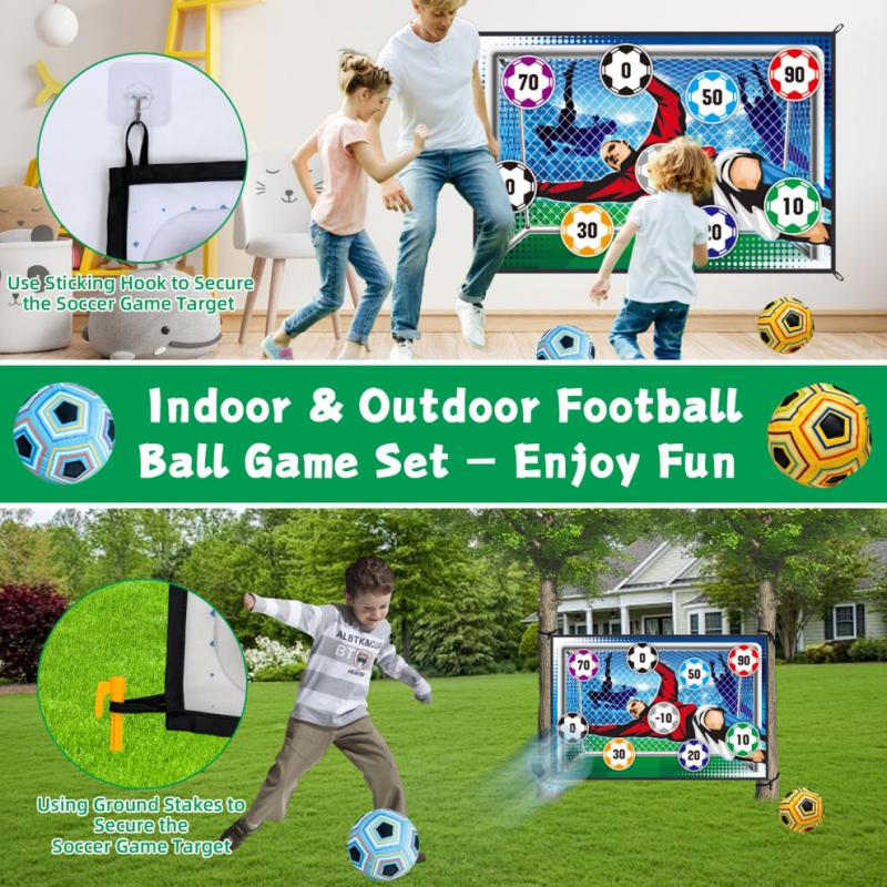 Soccer Ball Game Set for Kids Football Accuracy Exercise,Gift Toy 8+