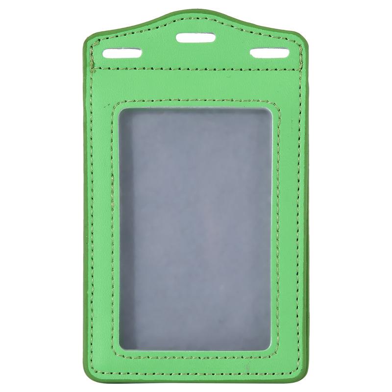 

1Pc Pu Leather Trifold Duty Id Card Holder Badge Holder For Id Name Card Business Name Tag Student Id Card A7