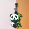 Suitcase Label Cartoon Pattern Luggage Baggage Backpack Soft Label with Strap Name ID Address Card Baggage Identifier