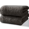 Bath Towel 2-piece Set Carbon Gray HOSUR Hotel Specification Thick Plush 100 Cotton 60120cm High Absorbency Quick-drying Durable Solid Color Low Lint
