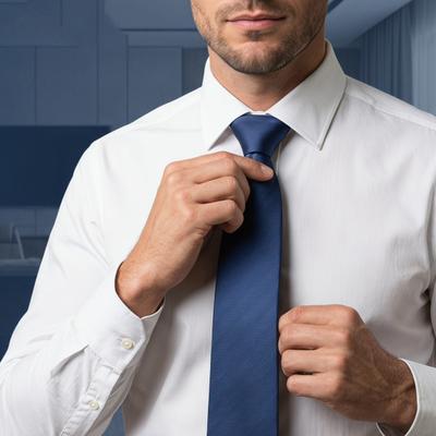 Men Tie Formal Striped Spotted Print Groom Wedding Tie Pointed High-End Style Business Necktie Outfit Accessory