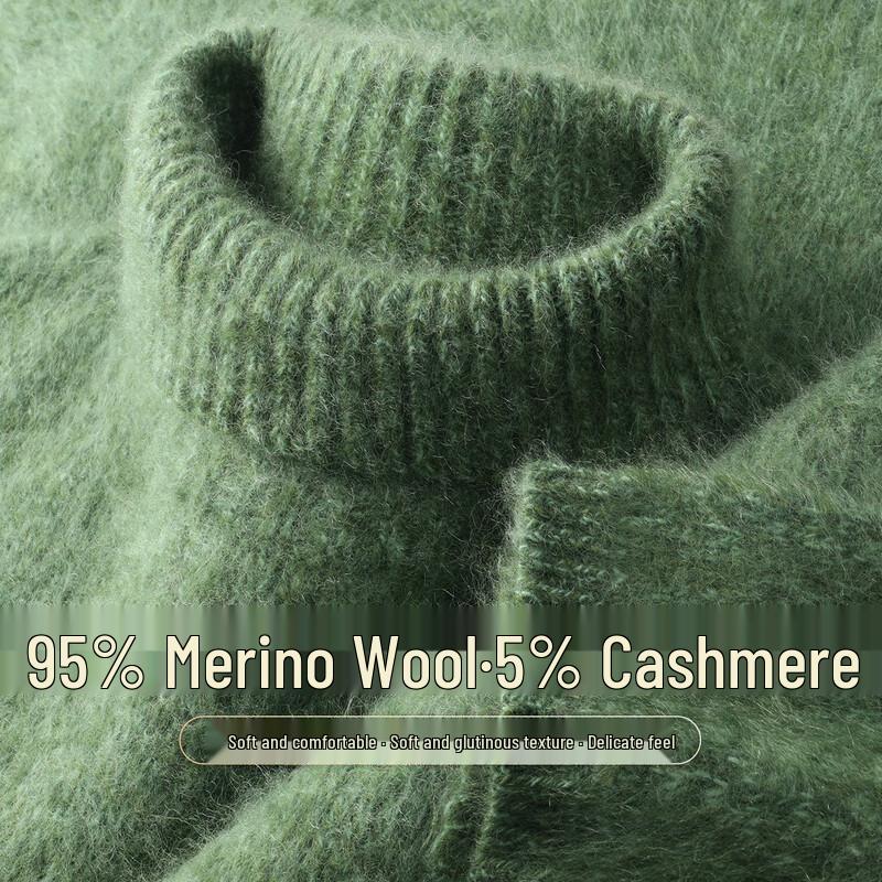 

SNOWFLYING Women s Brushed High-Neck Cashmere Blend Sweater One Size