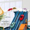 Electric Car Track Toy Train Children Parking Tower Miniature Cars Models Indoor Games Child Vehicle Toys for Kids Boys Baby