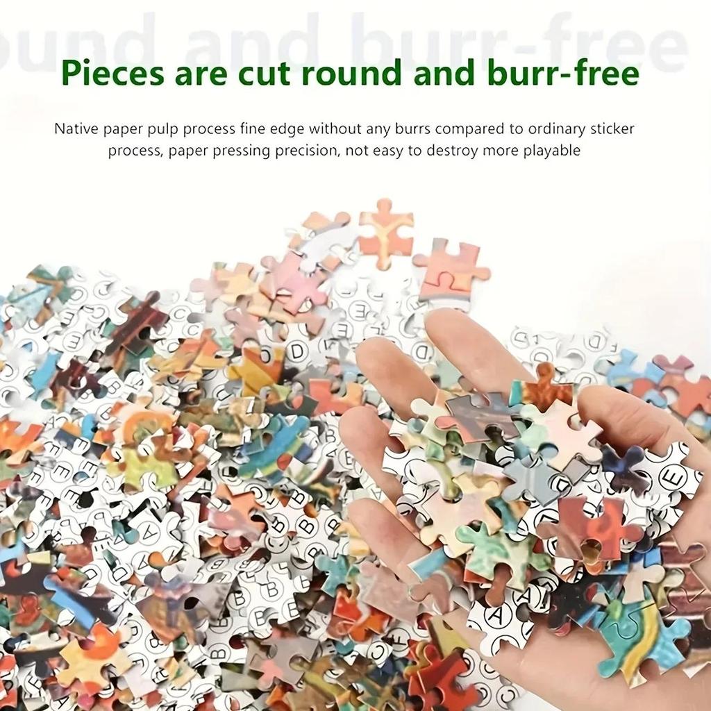 500pcs/Puzzle Game for Endurance And Logic Training - Exquisite Puzzle - (Forest Edge Bear) Suitable for Living Room Decoration, Wedding Home Setup, G