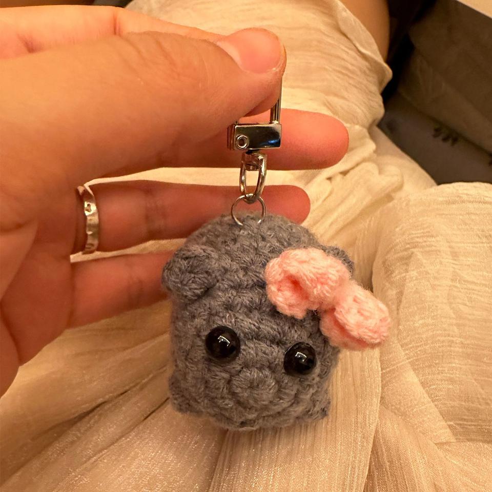 Sad Hamster Violin Song Plush Bag Charm Funny Cute  Accessories Gift for Girlfriend Bag Charm