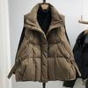 Off-season Plus Size Women's Down Cotton-padded Vest Coat 2025 Autumn Winter Female New Waistcoat Jacket Fashion Overwear