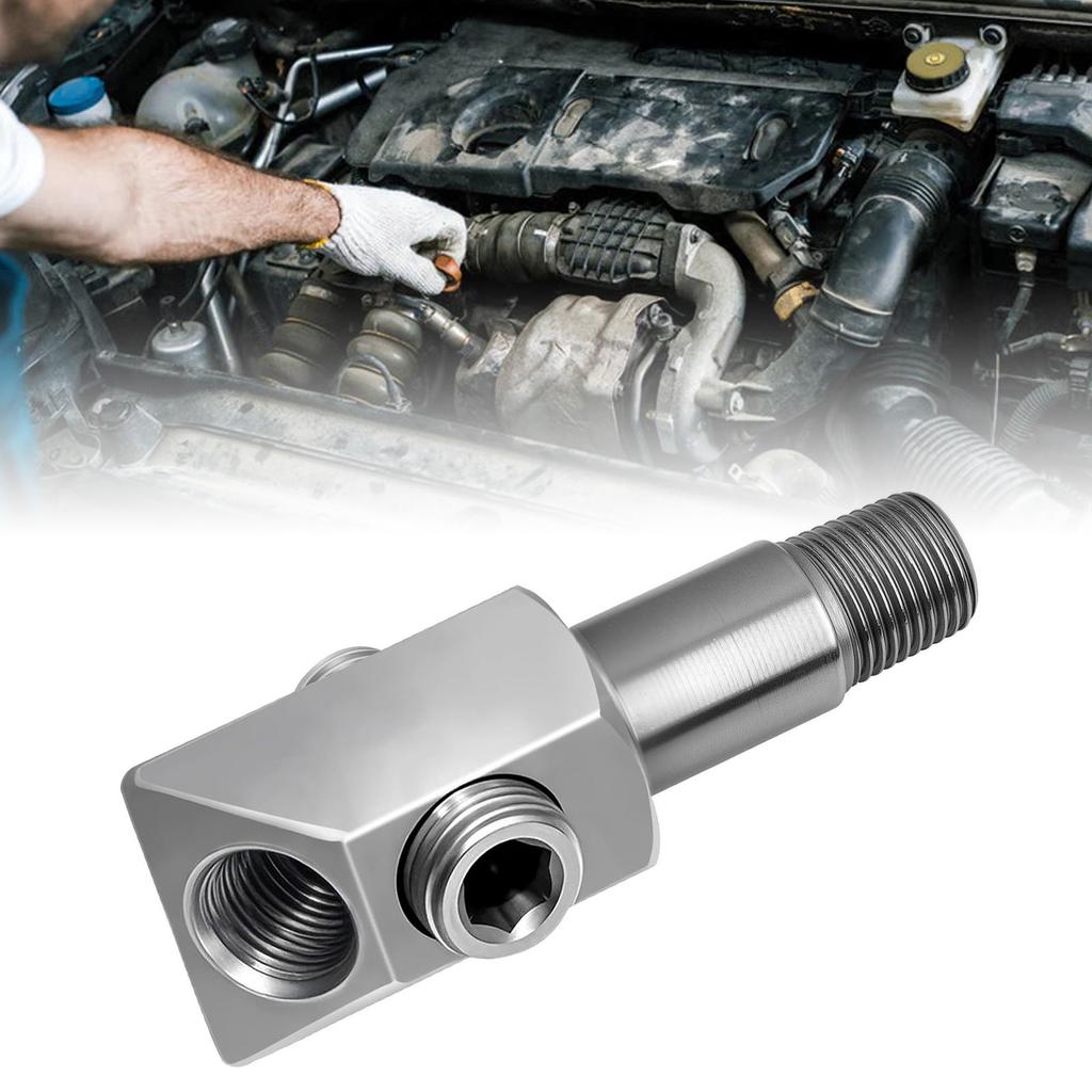 Oil Pressure Sensor Adapter Fit for Engine 1Celsius8-27 NPT Thread Port Plug Stainless Steel Tool