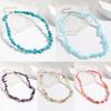 Beaded Choker Necklace Bohemia Colorful Gravel Clavicle Chain Natural Stone Collar Summer Jewelry Gift for Women Girl