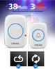 Elderly-Friendly Waterproof Wireless Doorbell with Long-Range, Two Receivers, and Wall-Penetration Capability