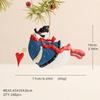 Metal Christmas Hanging Ornament Lightweight Christmas Sweater Ornament Character Candy Cane Ornament Festive For Christmas Tree