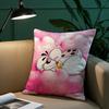 Cartoon D-Diddl Rat Pillow Case Plush Fabric Soft Pillowcase Double Sided Print Sofa Cushion Cover Throw