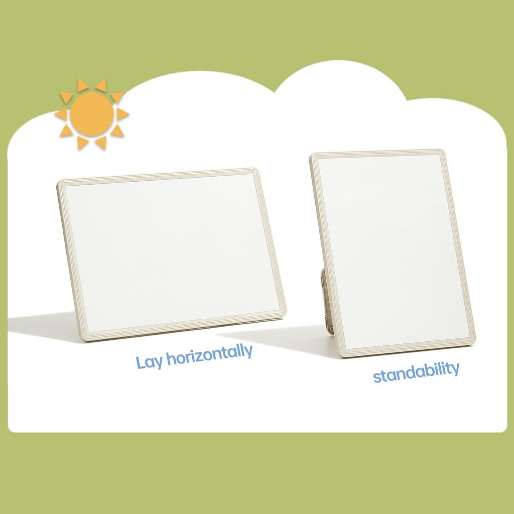 Jielisi Versatile Magnetic Desktop Whiteboard with Standup Writing Board  Includes 3PCS Black