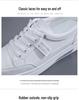 2025 Spring Korean Fashion Women's Non-Slip White Soft Sole Trendy Board Shoes