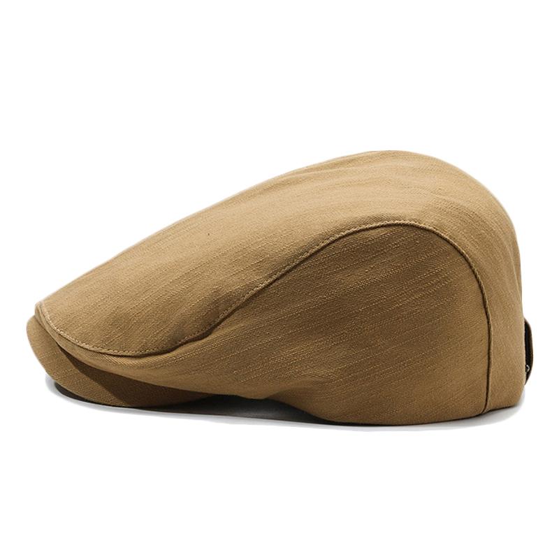 Britský styl Newsboy Cap Pánské Jednobarevné Peaked Cap Forward Cap Outdoor Baret Plochá Cap Driver Ivy Hat Gatsby Painters Klobouky