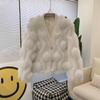 Imitation Fox Fur Jacket Femininity Celebrity Short New Winter Light Wool Cardigan Top