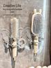 Elegant Wall-Mounted Bathroom Storage Rack with Hair Accessories Hooks