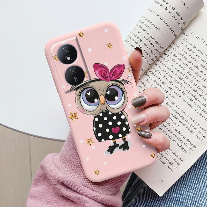 

Case For Honor X7b 4G 5G Cute Heart Flower Back Cover Soft Silicone Matte Protective Fundas For Honor X7b X 7b HonorX7b Bumper X7b 4G or 5G