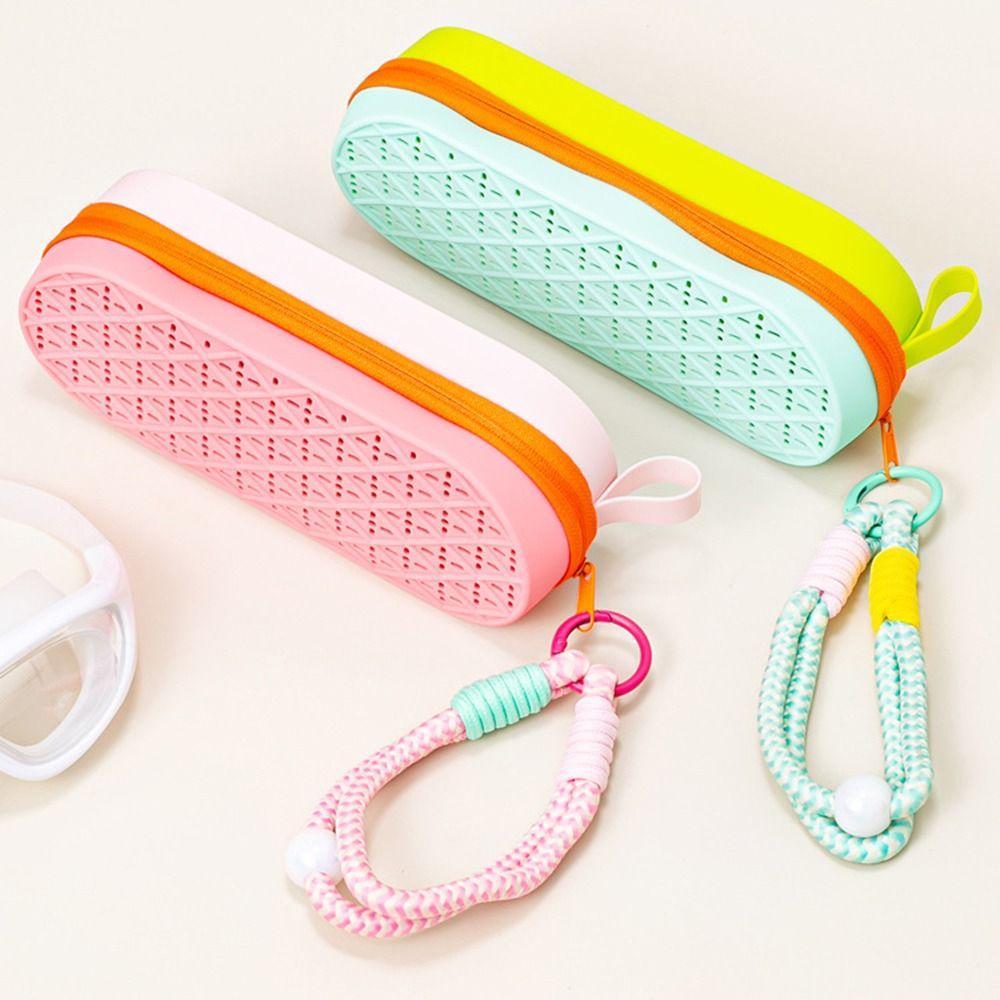 Large Capacity Swimming Glasses Case Drain Hole Swim Goggle Storage Box Travel