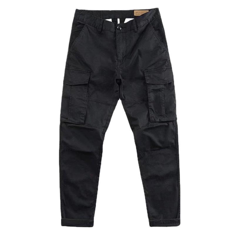 2023 Summer Men's Casual Multi-Pocket Loose Overalls - Korean Style Straight Outdoor Pants