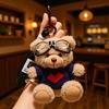 Chaveiro de Pelúcia de Urso Adorável - Enfeite de Figura Fofa para Casais e Melhores Amigos.