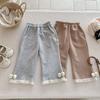 Infant Lace Pants 2025 Korean Version of the New Baby Girl Foreign Casual Pants Fashion Versatile Bell Pants Trousers