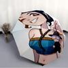 1pc KPop Demon Hunters ZOEY1 Umbrella, Sun Protection, And UV Shielding. It Has Eight Sturdy Ribs for Outdoor Use And Perfect Gift