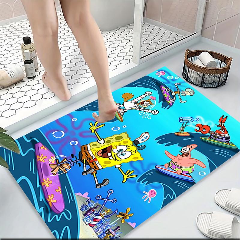 Spongebob Friends Carpet Rug Soft Washable Antislip Home Living Room Sofa Mats Personalized Christmas Rug