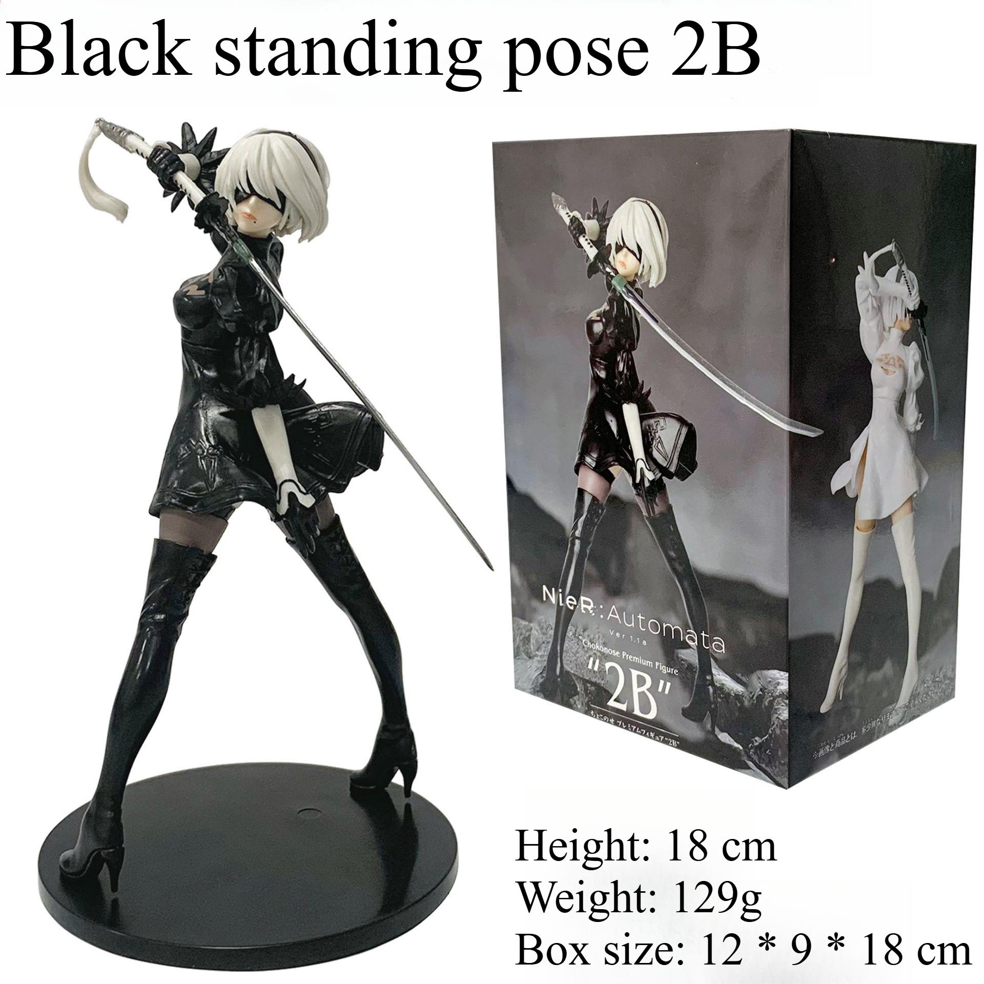 

1 шт. леди красивая девушка, фигурка Youhar 2B анимационный орнамент пейзаж standing pose